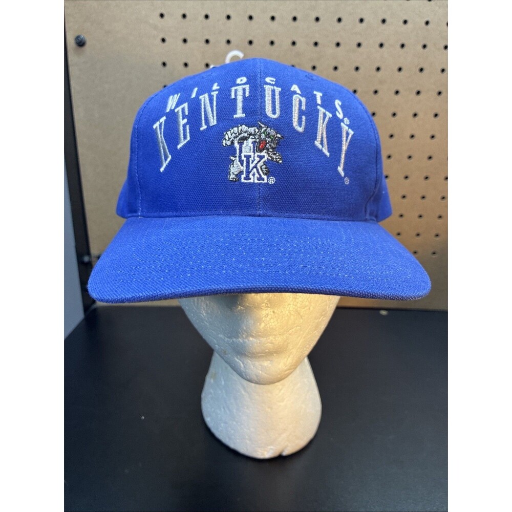 Kentucky Wildcats Hat Blue Strapback Twins Enterprise UK Logo Cap Tags